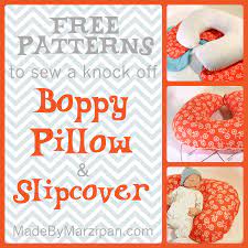 Here's a free pattern to sew your own boppy style pillow and slipcover. Sew A Poppy Nursing Pillow Made By Marzipan