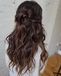 Gorgeous Boho Hairstyle Wedding Hair Brunette Bridesmaid Hair Brunette Hair Styles