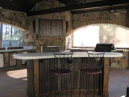 outdoor kitchens and bars built out of