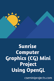 Sunrise Computer Graphics Cg Mini Project Using Opengl Computer Graphics Computer Drawing Opengl Projects