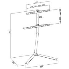 Rated 4.5 out of 5 stars. Logilink Bp0080 Tv Stand With V Foot 49 70 Chrome At Reichelt Elektronik