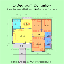 3 Bedroom Bungalow In 2020 Floor Plans House Floor Plans Bungalow House Floor Plans