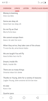 Femi On Twitter Google S Translation To Naira Marley S Mafo Lyrics Is Hilarious
