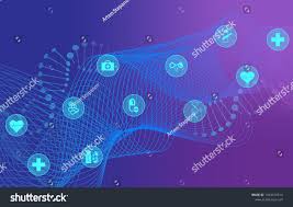 Big Data Visualization With Dna Helix Dna Bonds Medical Icons Genomic Elements Dna Strand For Concept D In 2020 Big Data Visualization Data Visualization Dna Helix