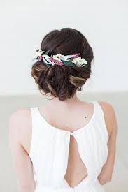 Blumen Haar Kamm Floral Halo Braut Haar Kranz Von Gildedshadows Mit Bildern Haare Hochzeit Hochzeitsfrisuren Blumen Im Haar