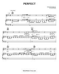 Perfect Sheet Music Ed Sheeran Sheet Music Piano Sheet Music Free Piano Sheet Music