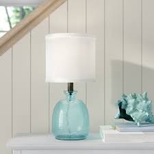 Next day delivery & free returns available. Highland Dunes Heberling 17 5 Ocean Blue Table Lamp Reviews Wayfair