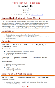 No doubt, the business profile is a full description of company which defiantly having an impact. Politician Cv Template Tips And Download Cv Plaza