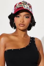 Flaming Ed Hardy Trucker Hat