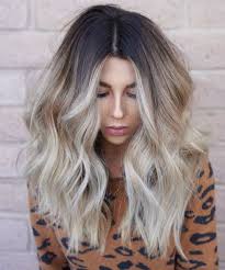 Sophisticated Brunette Blonde Center Parted Layered Hairstyles 2019 For Women Dinga Poonga Ombre Hair Blonde Short Hair Balayage Blonde Hair Color