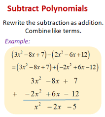 Let's find the sum of the following two polynomials. Subtracting Polynomials A Plus Topper