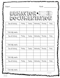 Behavior Management Documenting Tips Classroom Behavior