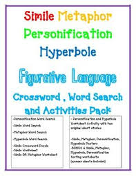 Pin By Kat Kim On Upperlmntary Bundles Similes And Metaphors Figurative Language Figurative Language Activity