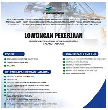 Beranda loker sma/smk rekrutmen pt pelindo daya sejahtera. Rekrutmen Tenaga Pt Pelindo Iv Persero Group Tingkat Sma Bulan Februari 2020 Rekrutmen Lowongan Kerja Bulan Juni 2021
