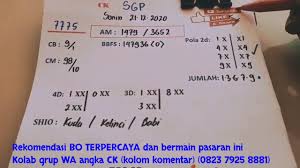 Prediksi Sgp Rabu 23 Desember Salam Ck Youtube