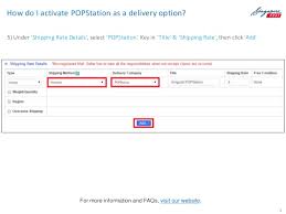 Qoo10, one of asia's leading online marketplaces, has launched a new delivery option, quick delivery, which allows online shoppers in singapore to receive products bought from local merchants. Starting Guide Popstation For Qoo10 Sellers