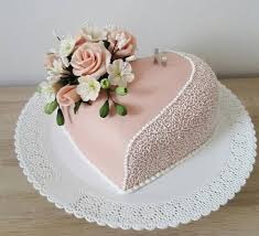 Birthday Simple Heart Shape Cake Design Svadobne Srdce Celebration Cakes Cake Cake Decorating
