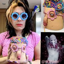 Creator of unique wearable crochet piece from 2020