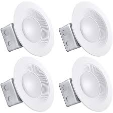 Luxrite 5 6 Inch Led Recessed Light With Junction Box 15w 2700k Warm White Dimmable Airtight Downlight 1000 Lumens Energy Star Ic Wet Rated 120v 277v Recessed Lighting Kit 4 Pack
