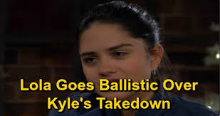 The Young and the Restless Spoilers: Lola Goes Ballistic Over Kyle's Cousin  Takedown