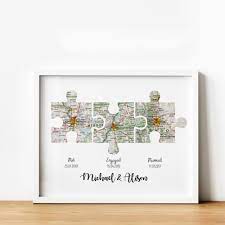 Personalized Map Art Map Puzzle Print 3 Pieces Horizontal Etsy In 2021 Personalized Map Art Map Crafts Custom Map Art