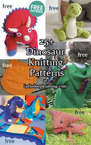 Dinosaur Knitting Patterns In The Loop Knitting