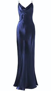 Dark Purple Blue Silk Slip Dress Fashion Silk Slip Dress Slip Dress