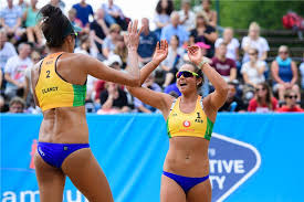 Sarah pavan of canada celebrates winning match point as taliqua clancy of australia looks dejected in the beach volleyball women's gold medal match. News Details Development Mariafe Artacho Del Solar On Battling Through Injury Success And What Comes Next