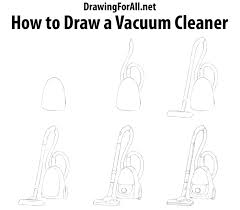 How To Draw A Vacuum Cleaner Http Www Drawingforall Net How To Draw A Vacuum Cleaner Vacuum Cleaner Drawings Draw