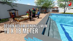 Sehingga seluruh keluarga bisa menikmati fasilitas. Contoh Desain Kolam Renang Umum 10 X 18 Dengan 3 Level Kedalaman Youtube