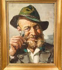 Harry Haerendel painting of Dorus Rijkers