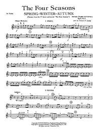 Download The Four Seasons Spring Winter Autumn 1st Violin Sheet Music By Antonio Vivaldi Violin Sheet Music Sheet Music Digital Sheet Music