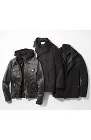 7 Diamonds Los Angeles Trim Fit Leather Moto Jacket With Inset Hood Online Only Nordstrom Leather Moto Jacket Jackets Moto Jacket