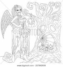 You will find many of your favorite halloween characters and images: Halloween Coloring Vector Photo Free Trial Bigstock