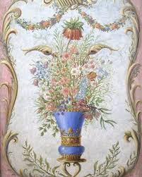 Barok Rokoko Wall Art Wallpaper Flower Art Baroque Painting