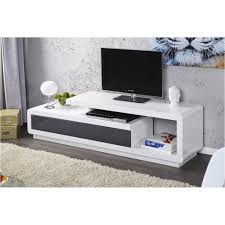 Meuble Tv Meuble De Salon Marvin Blanc Gris Laque Achat Mobilier De Salon Petit Meuble Meuble Tv Design