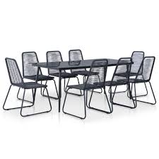 Posted by sam in dining, living room furniture, dining tables & chairs in bearsden. Festnight 9pcs Garden Furniture Table And Chairs Set Rattan Outdoor Dining Table Chair Set 8 Seater Garden Patio Dining Set For Outdoor Living And Dining 8x Stacking Chairs 1x Table Buy
