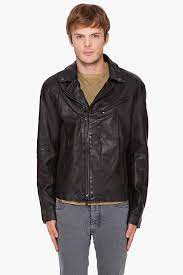 John Varvatos Ramones Leather Biker Jacket In Black For Men Lyst