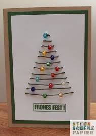 Karte Perlen Am Weihnachtsbaum Basteln Weihnachten Weihnachtsbasteln Weihnachtskarten Basteln