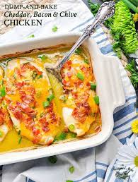 Dump And Bake Cheddar Bacon Chicken The Seasoned Mom