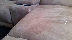 Its upholstery, available in four colors, is 80 percent polyester and 20 percent acrylic. Nano4 Furniture Water Repellent Stain Resistant Youtube