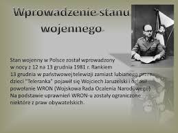 Stan wojenny został wprowadzony 13 grudnia 1981 roku na terenie całej polski. Wprowadzenie Stanu Wojennego Ppt Pobierz