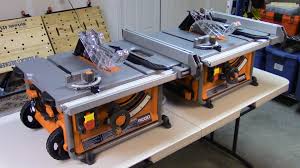 Ridgid Table Saw R4516 Vs R45171 In This Video We Are Going To Take A Close Look A Comparison Between The Ridgid R4516 And Ridgid Table Saw Table Saw Table