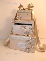 Gift card holder box features gold satin ribbon tie and gold foil trim. Wedding Card Box Champagne Gift Card Box Money Box Etsy Card Box Wedding Wedding Gift Boxes Wedding Cards