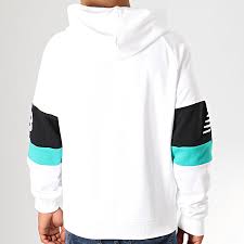 New Balance Sweat Capuche 739390 60 Blanc Noir Vert Laboutiqueofficielle Com