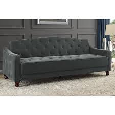 By review home decor | june 30, 2018. Novogratz Vintage Tufted Sofa Sleeper Ii Multiple Colors Grey Velour Walmart Com Walmart Com