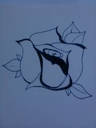 Rose Drawn With Gel Pen First Time Drawing A Rose Proud That I Accomplished It Woth A Pen Cute Sketches Gel Pens Drawings