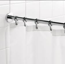 Aluminum dual mount curved stall shower rod in satin nickel. Shower Curtain Rod Brackets Ideas On Foter