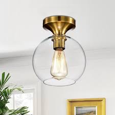 Gorden 1 Light Satin Gold Flushmount Ceiling Lamp Warehouse Of Tiffany Ceiling Lamp Light Satin Light
