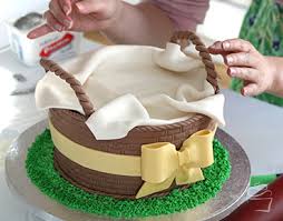 Das sind die besten rezepte! Ostertorte Der Letzte Schliff Am Osterkorbchen Fondant Tutorial Meine Backbox